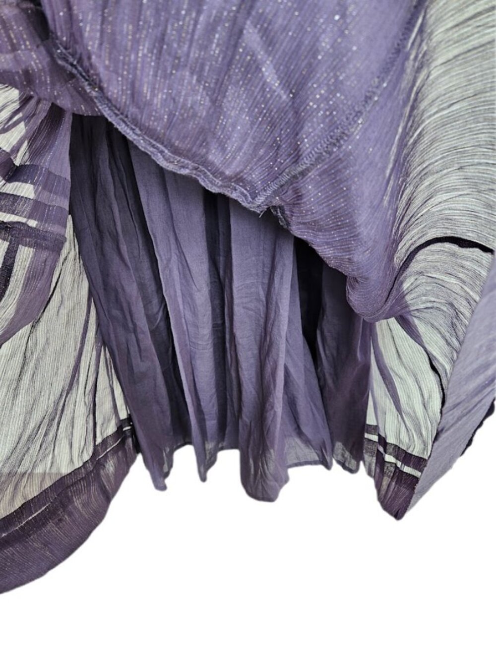 NWT Anthropologie The Somerset Maxi Dress Lurex Edition Purple Metallic XS - Picture 7 of 14